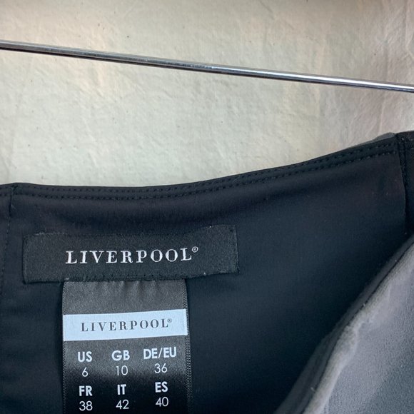 Liverpool Pull-On Cropped “Riding” Legging-Pant in Magnet Grey - Picture 7 of 9